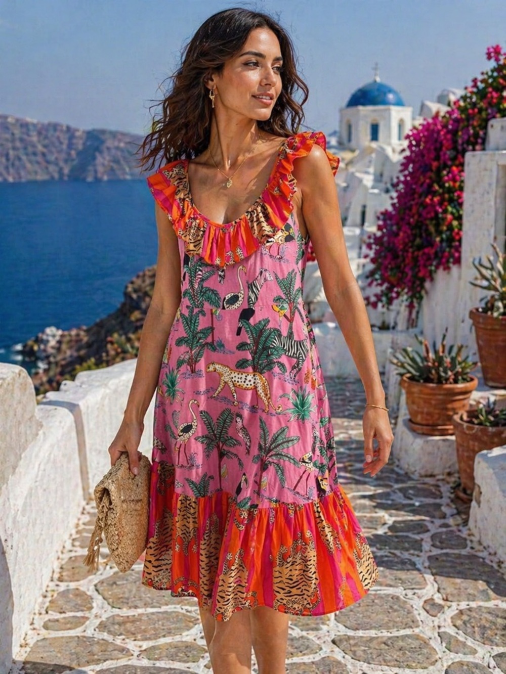 🌺 Cella & Flo Floral Fashion Dress – Size 0 🌺